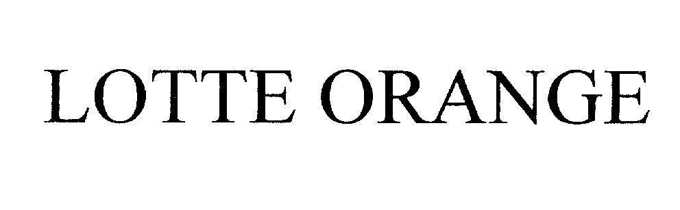 Mẫu nhãn hiệu LOTTE ORANGE