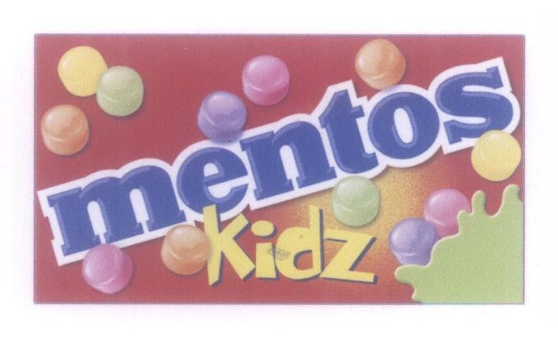 Mẫu nhãn hiệu mentos Kidz