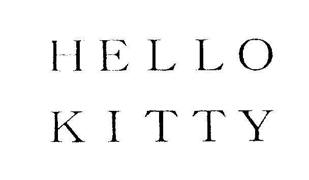 Mẫu nhãn hiệu HELLO KITTY