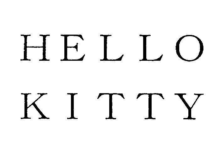 Mẫu nhãn hiệu HELLO KITTY