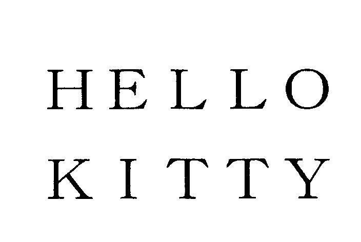 Mẫu nhãn hiệu HELLO KITTY