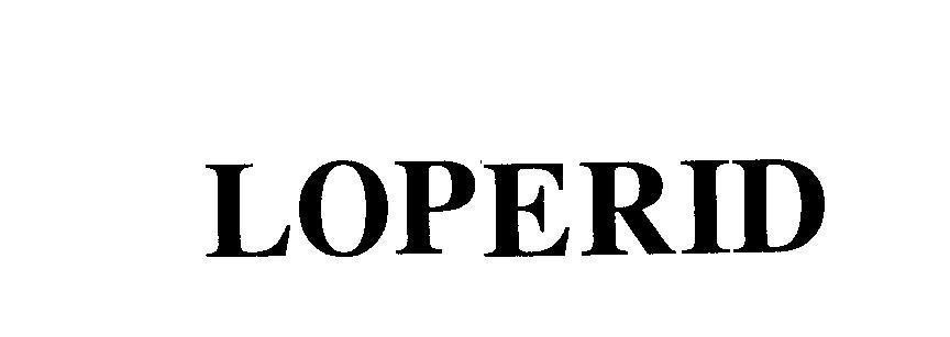 Mẫu nhãn hiệu LOPERID
