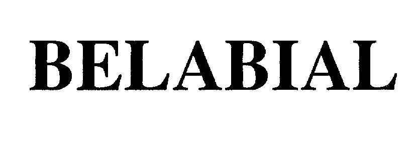 Mẫu nhãn hiệu BELABIAL