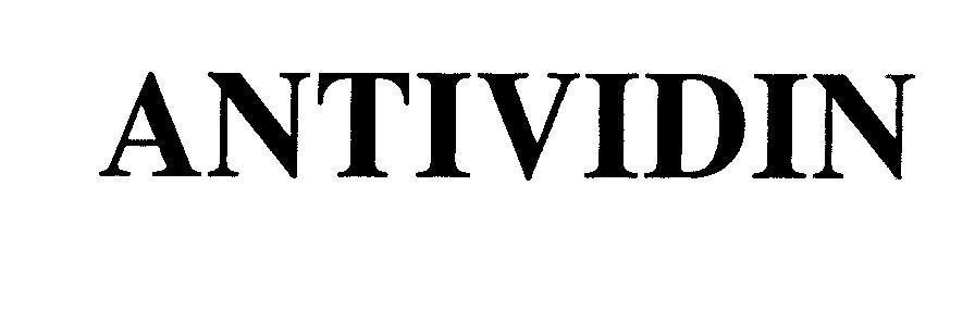 Mẫu nhãn hiệu ANTIVIDIN