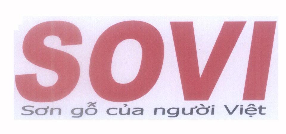 Mẫu nhãn hiệu SOVI Sơn gỗ của người việt