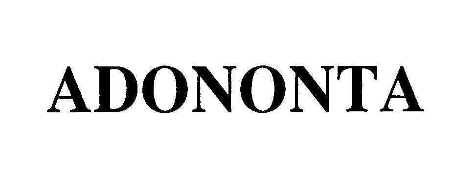 Mẫu nhãn hiệu ADONONTA