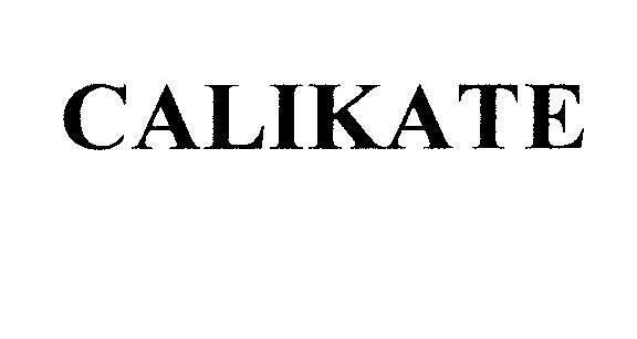 Mẫu nhãn hiệu CALIKATE