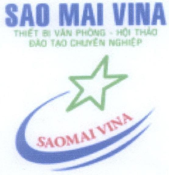 Mẫu nhãn hiệu SAO MAI VINA Thiết Bị Văn Phòng - Hội Thảo Đào Tạo Chuyên Nghiệp