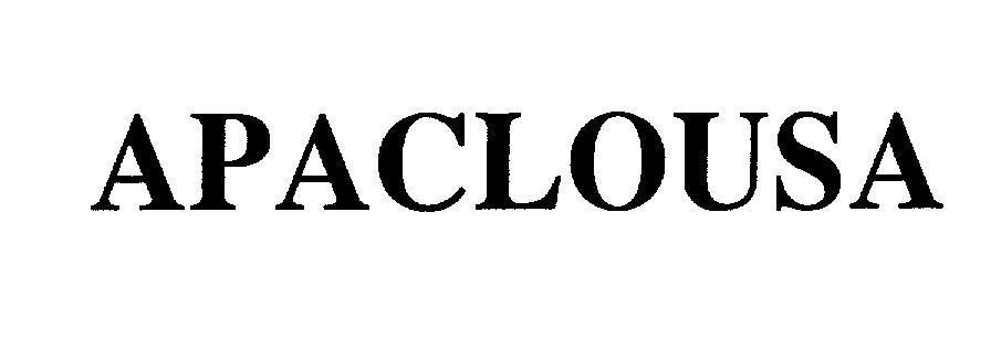 Mẫu nhãn hiệu APACLOUSA