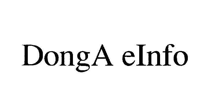 Mẫu nhãn hiệu DongA eInfo