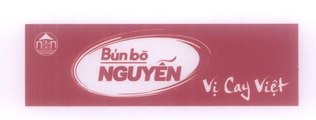 Mẫu nhãn hiệu nguyễn Bún bò Nguyễn Vị Cay Việt