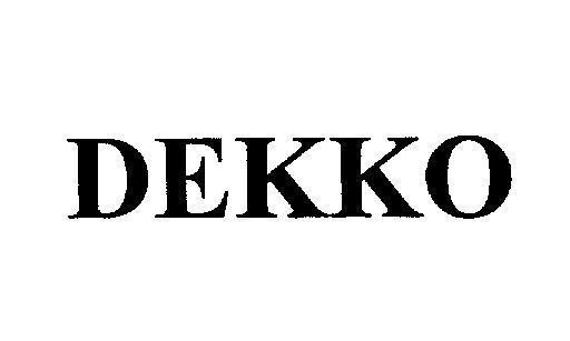 Mẫu nhãn hiệu DEKKO