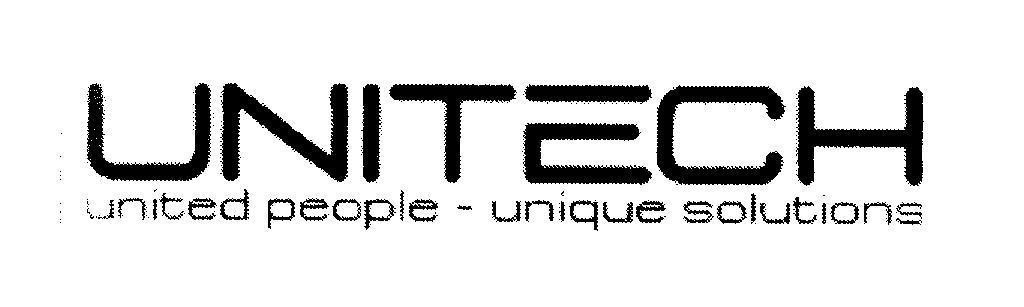 Mẫu nhãn hiệu UNITECH united people - unique solutions