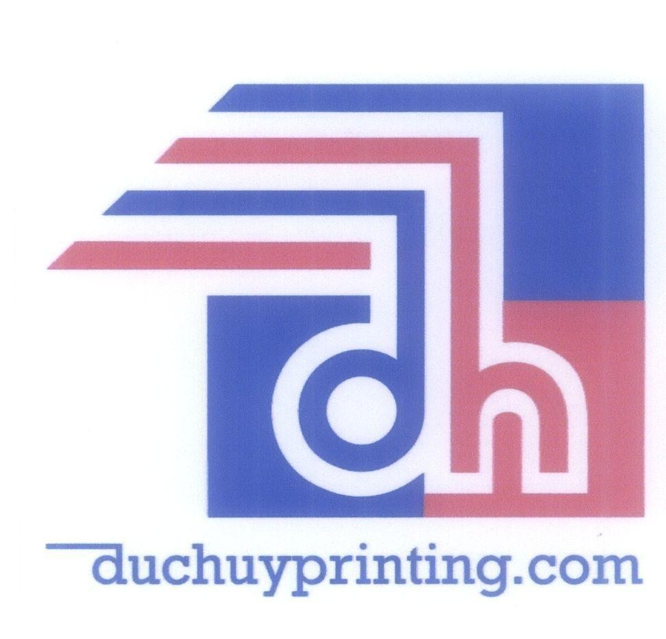 Mẫu nhãn hiệu dh duchuyprinting.com