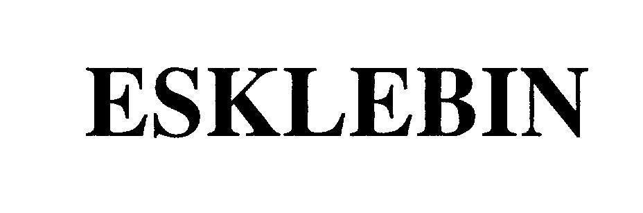 Mẫu nhãn hiệu ESKLEBIN