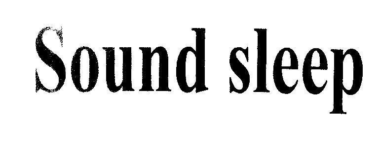 Mẫu nhãn hiệu Sound sleep