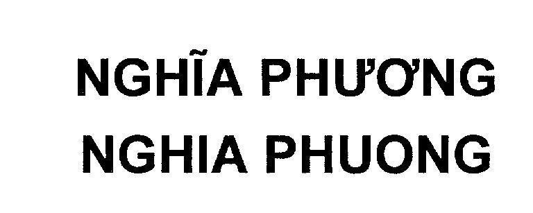 Mẫu nhãn hiệu Nghĩa Phương NGHIA PHUONG
