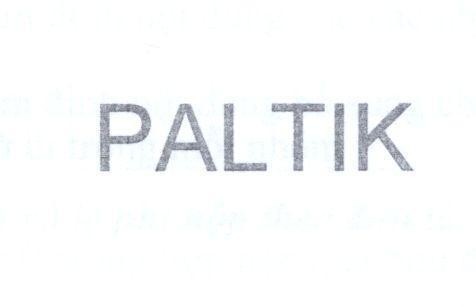Mẫu nhãn hiệu PALTIK