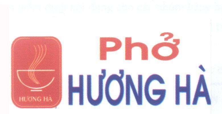 Mẫu nhãn hiệu Phở Hương Hà
