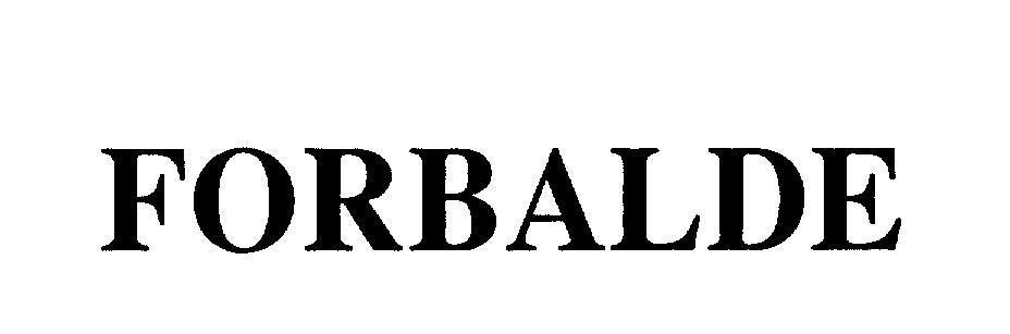Mẫu nhãn hiệu FORBALDE