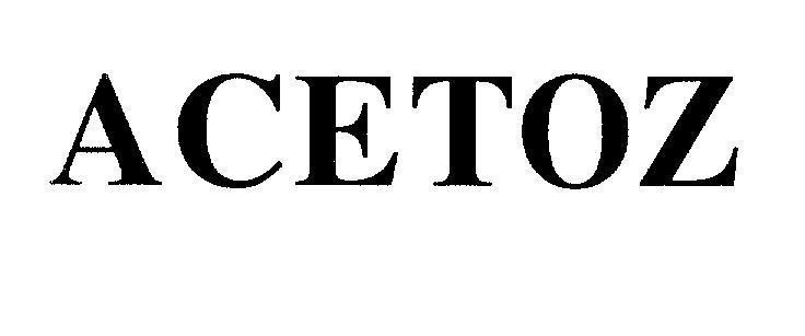 Mẫu nhãn hiệu ACETOZ