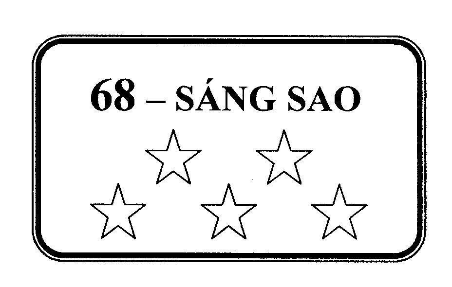 Mẫu nhãn hiệu 68 - Sáng Sao