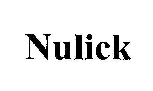 Mẫu nhãn hiệu Nulick