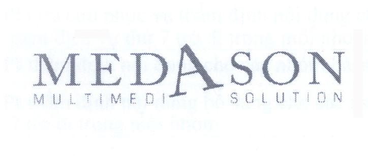 Mẫu nhãn hiệu MEDASON MULTIMEDIA SOLUTION