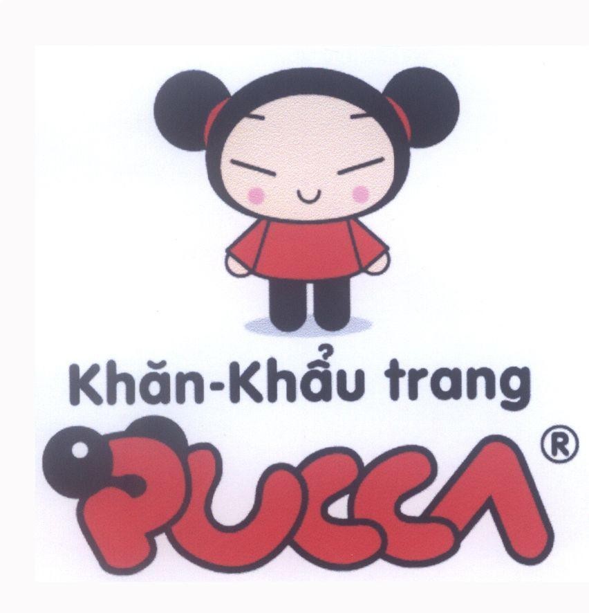 Mẫu nhãn hiệu Khăn - Khẩu trang PUCCA