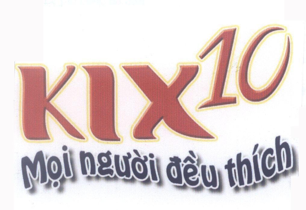 Mẫu nhãn hiệu KIX 10 Mọi người đều thích