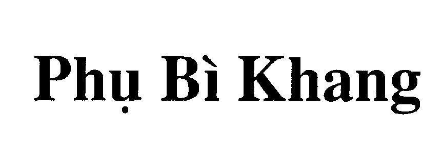 Mẫu nhãn hiệu Phụ Bì Khang