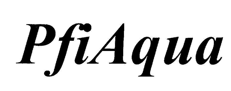 Mẫu nhãn hiệu PfiAqua