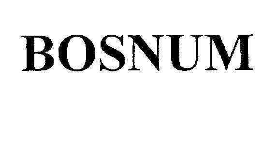 Mẫu nhãn hiệu BOSNUM