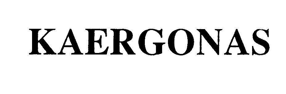 Mẫu nhãn hiệu KAERGONAS