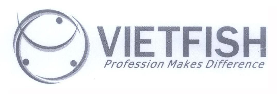 Mẫu nhãn hiệu VIETFISH Profession Makes Difference