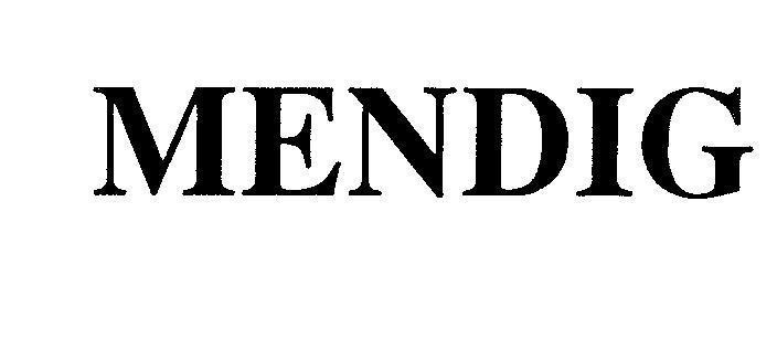 Mẫu nhãn hiệu MENDIG