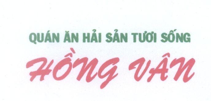 Mẫu nhãn hiệu Hồng Vân Quán Ăn Hải Sản Tươi Sống