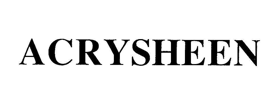 Mẫu nhãn hiệu ACRYSHEEN