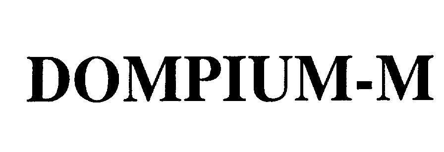 Mẫu nhãn hiệu DOMPIUM - M