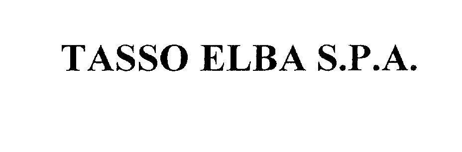 Mẫu nhãn hiệu TASSO ELBA S.P.A.