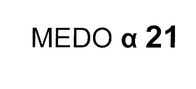 Mẫu nhãn hiệu MEDO 21 [ký tự an pha]