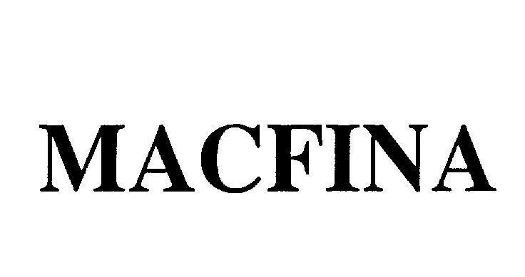 Mẫu nhãn hiệu MACFINA