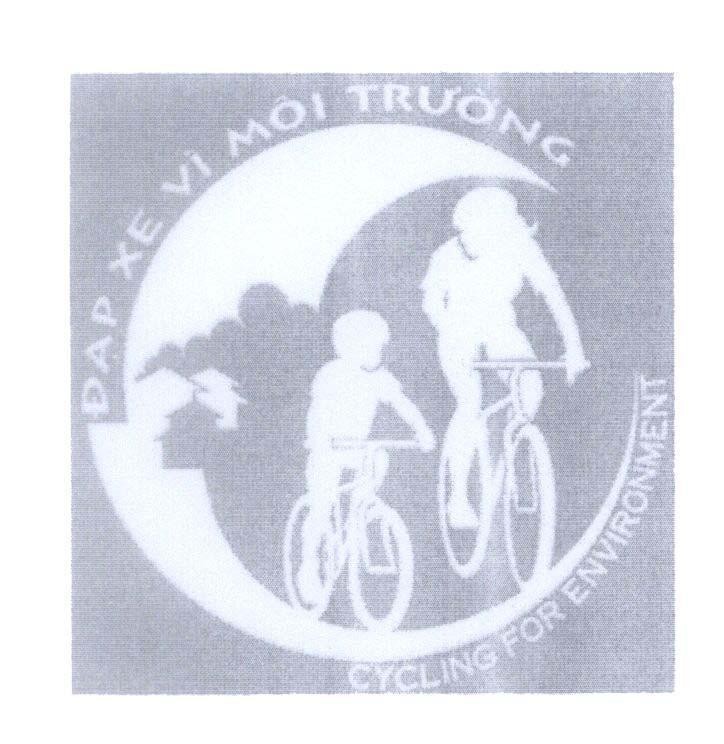 Mẫu nhãn hiệu Đạp Xe Vì Môi Trường CYCLING FOR ENVIRONMENT