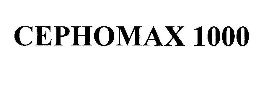 Mẫu nhãn hiệu CEPHOMAX 1000
