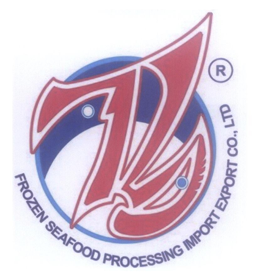 Mẫu nhãn hiệu TH FROZEN SEAFOOD PROCESSING IMPORT EXPORT CO., LTD