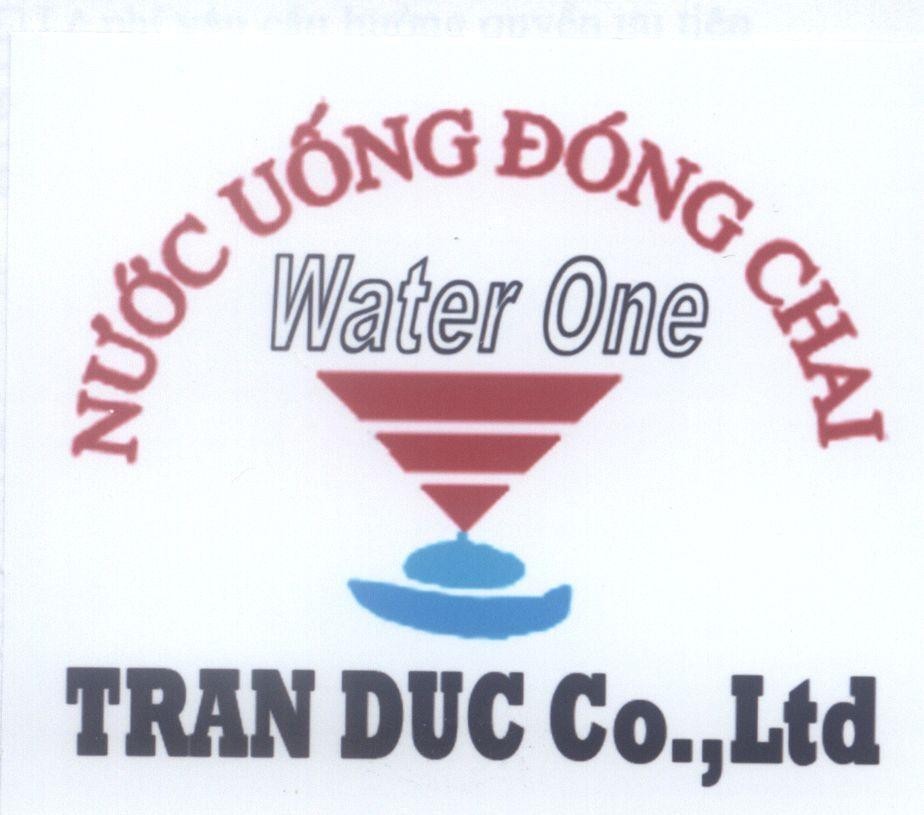 Mẫu nhãn hiệu TRAN DUC Co.,Ltd Water One Nước Uống Đóng Chai