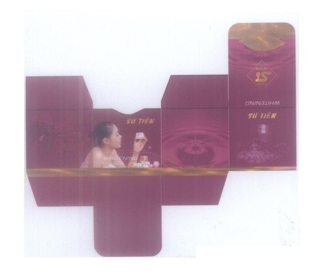 Mẫu nhãn hiệu Sứ Tiên WHITENING Cream ST