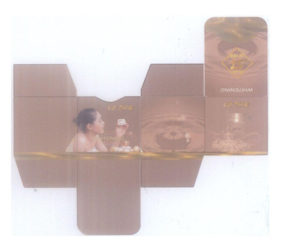 Mẫu nhãn hiệu Sứ Tiên WHITENING Cream ST