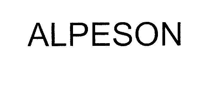 Mẫu nhãn hiệu ALPESON