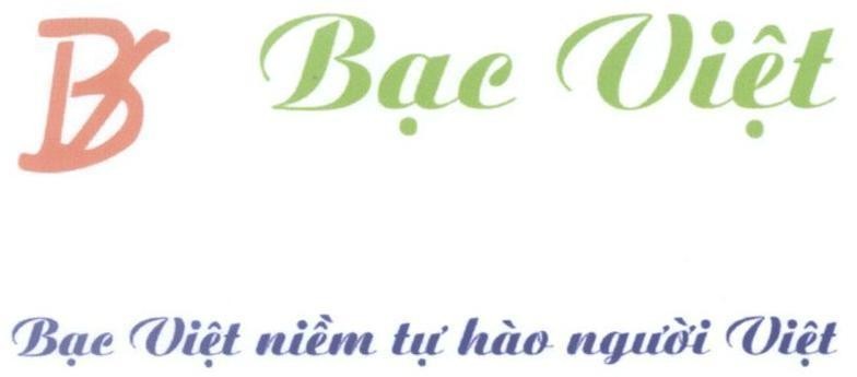 Mẫu nhãn hiệu BV B V Bạc Việt niềm tự hào người Việt